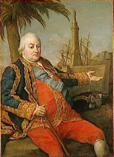 Pompeo Batoni Portrait of French Admiral oil painting picture